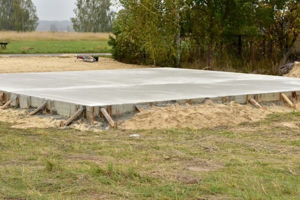 Concrete Base Installation in Merced