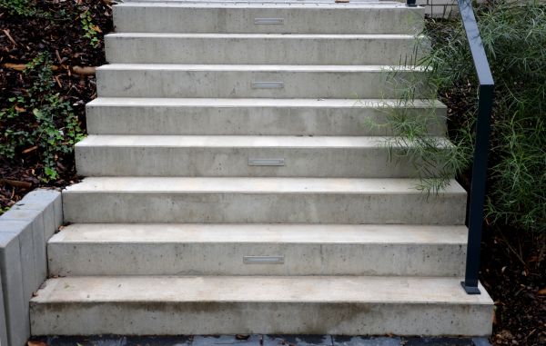 Poured Step Installation in Merced