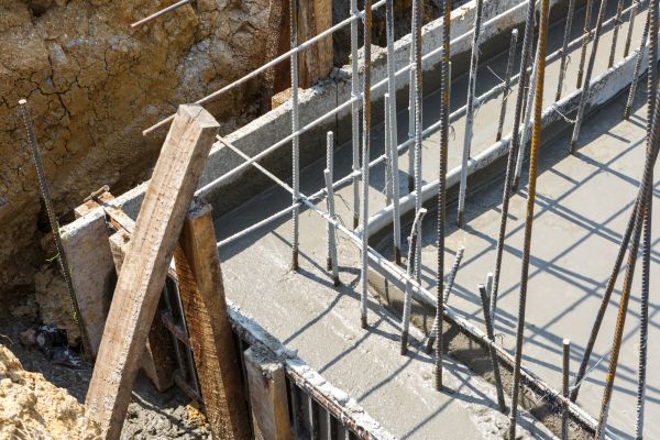 Concrete Footing Pouring in Merced
