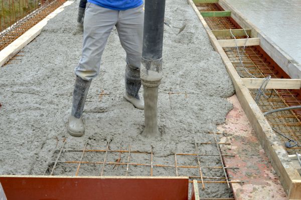Concrete Base Construction in Merced