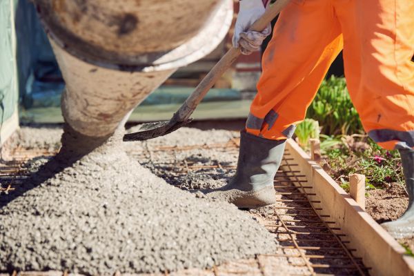 Poured Concrete Installation in Merced