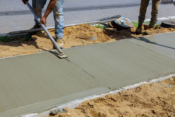 Cement Pathway Installation in Merced