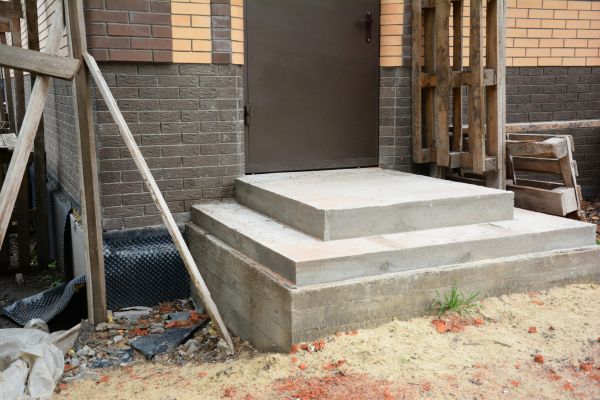 Cement Steps Construction in Merced