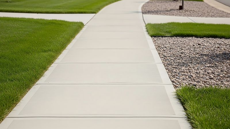 Concrete Walkway Installation detail